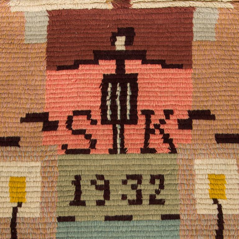 Laila Karttunen, A rya rug, model for Wetterhoff, 1932. Circa 180 x 110 cm.