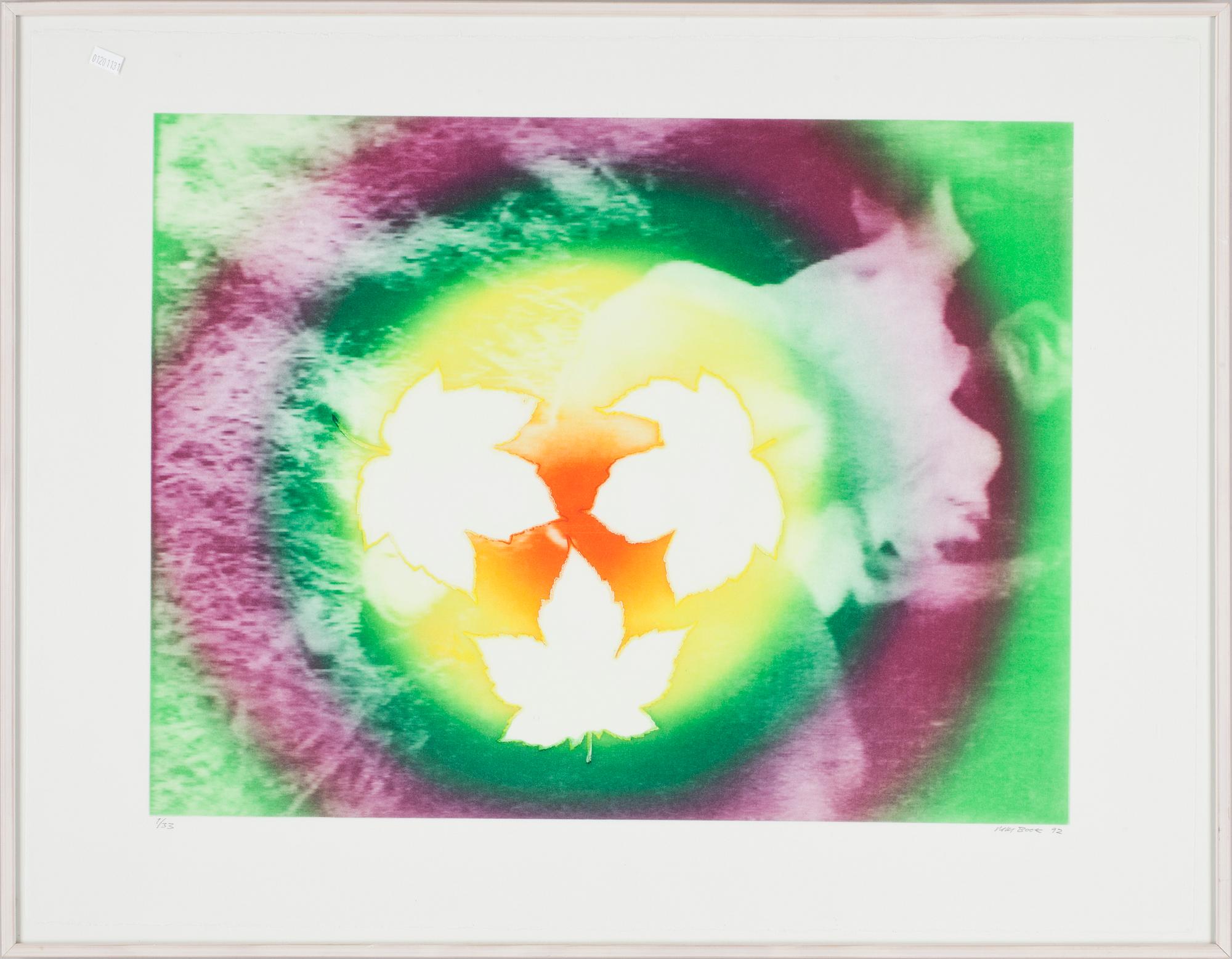 MAX BOOK, 2 st, färglitografi,1/33,  sign och dat -92.