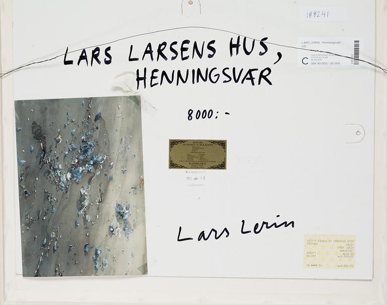 Lars Lerin, "Henningsvär".
