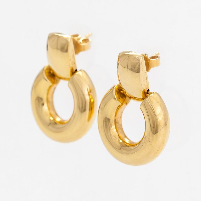 Örhängen, 18K guld. Finska importstämplar.