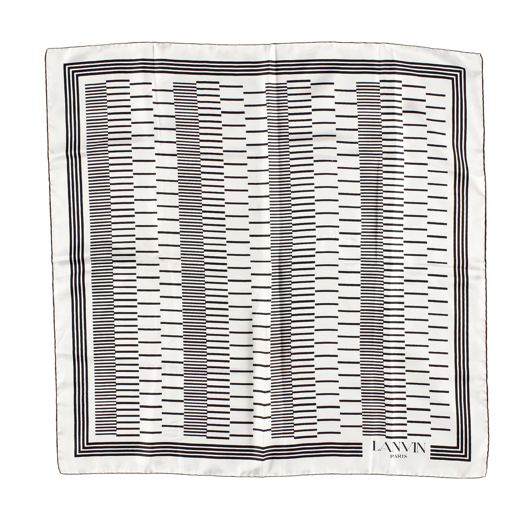 LANVIN samt CHRISTIAN DIOR, scarves, 3st.
