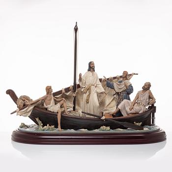 Salvador Furió, figurine, "Jesus in the Tiberiades", Lladró, Spain, 1984-2016.