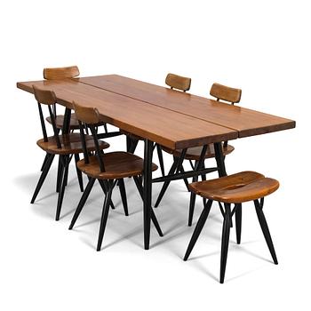 Ilmari Tapiovaara, a 1960's 7-piece 'Pirkka' dining set for Laukaan Puu.