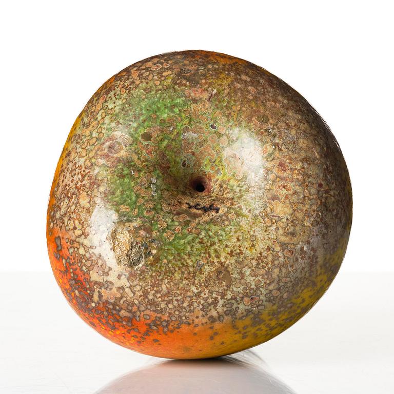 Hans Hedberg, a faience sculpture of a pear, Biot, France.