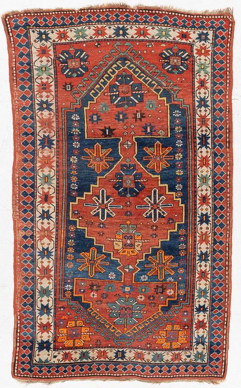 An antique Kazak rug, southern Caucasus, c 168 x 103 cm.