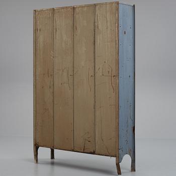 A 20th century patinated metal changing cabinet, Rosengrens, Gothenburg, Sweden.