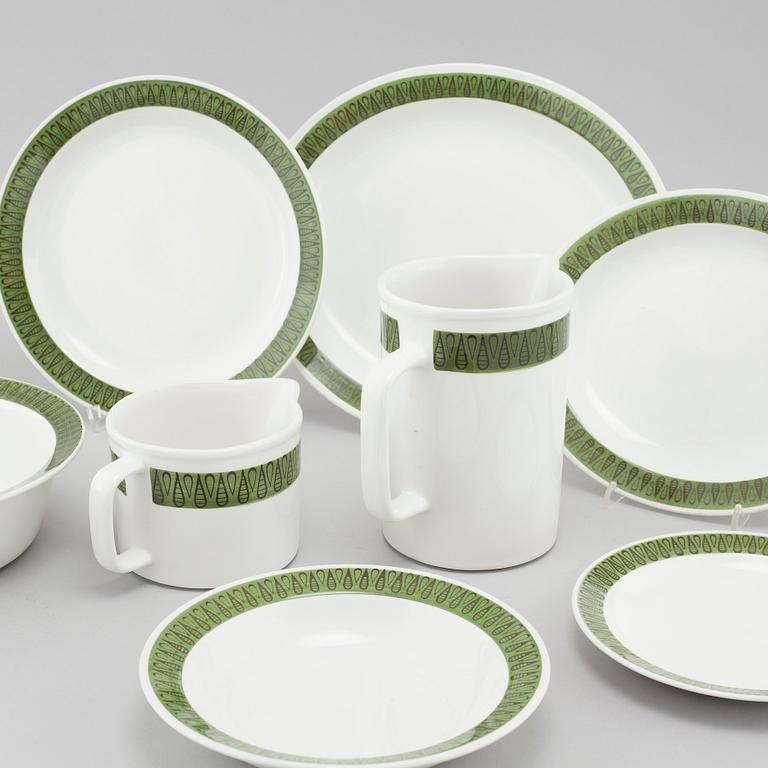 A mid 20th century "Droppar" tableware set of 23 pcs by Berit Ternell for Upsala Ekeby.
