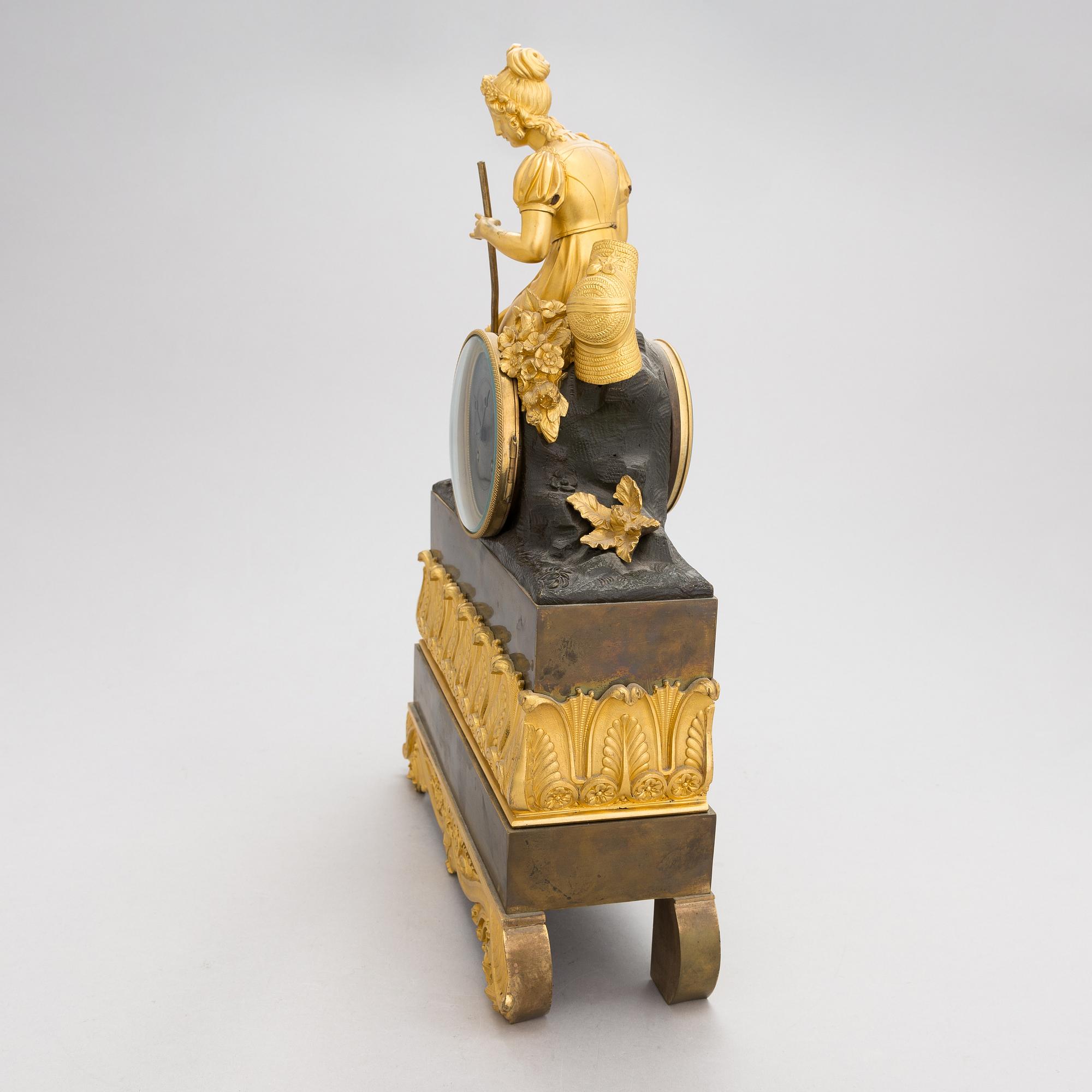 A late 19th Century French mantel clock.