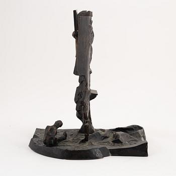 Czesław Dźwigaj, skulptur. Stämplad C. Dźwigaj. Brons, höjd 41 cm.