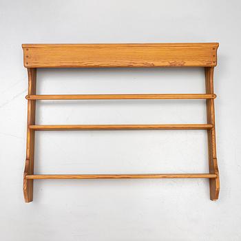 Carl Malmsten, a pinewood plate rack, from the series Kisa.