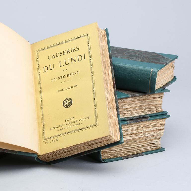 CAUSERIES DU LUNDI, 11 vol and  PORT ROYAL, 4 vol.