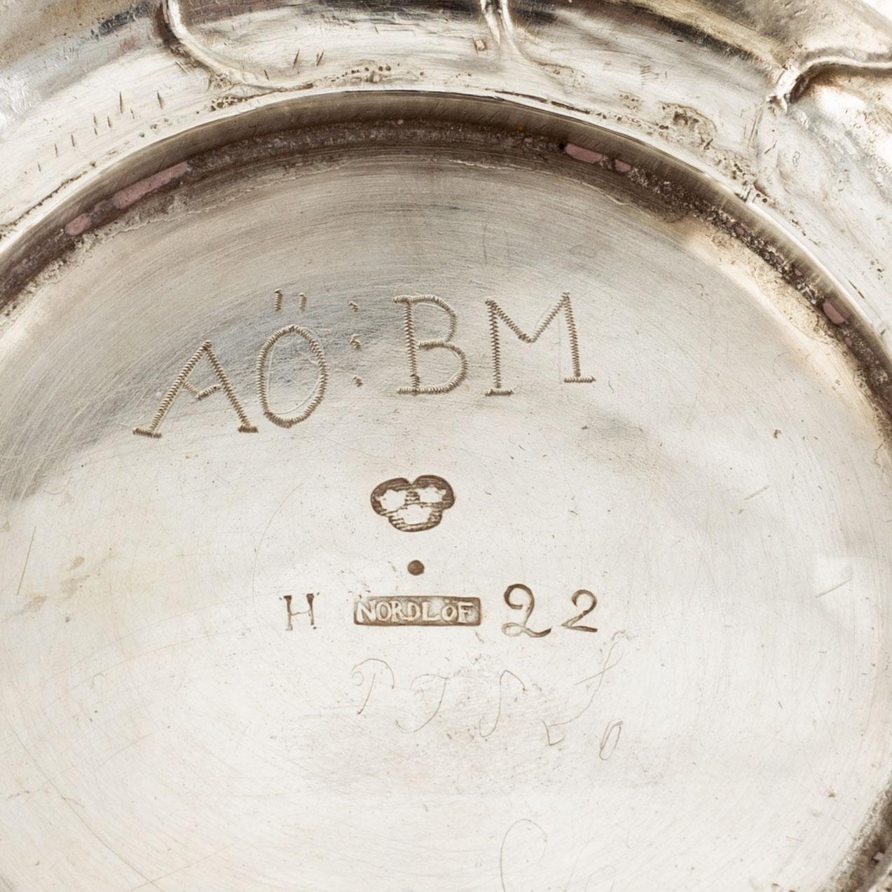 Nils Nordlöf,  bägare, silver, Härnösand 1793.