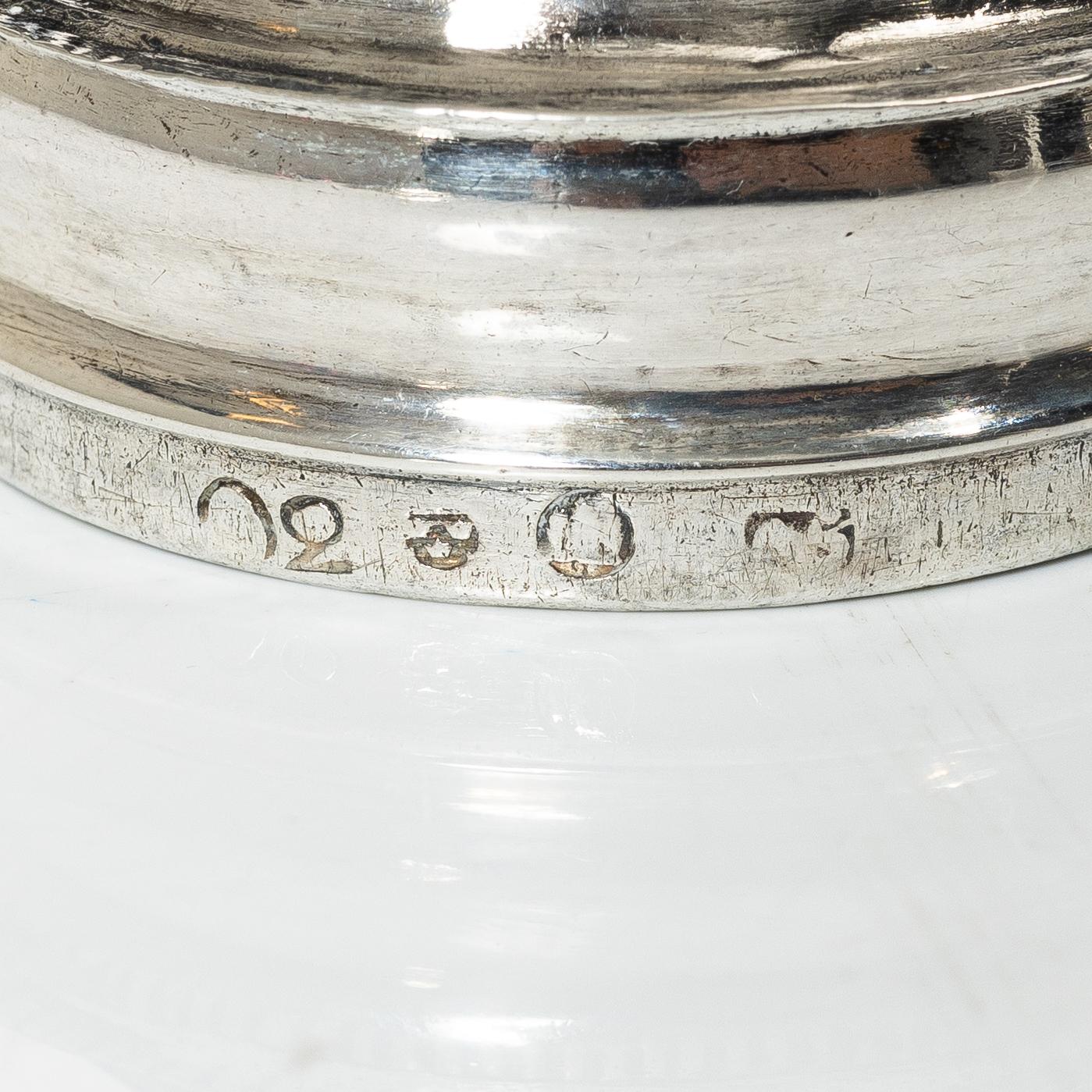 Kyrkdosor, tre stycken, silver, 17-1800-tal.