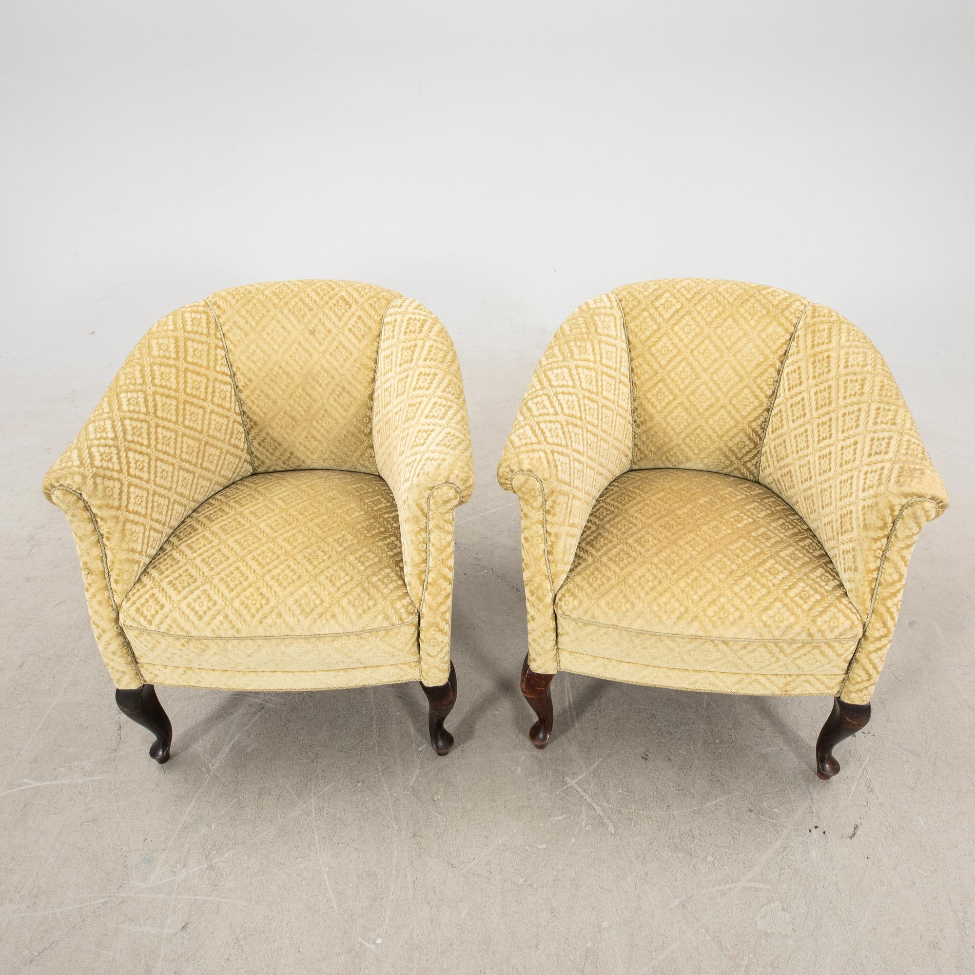 Chairs, a pair from the 1940s.
