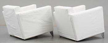 FÅTÖLJER, ett par, "Len Niggelman", Philippe Starck, stämplade Starck.