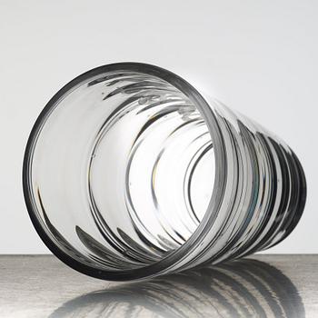 Vicke Lindstrand, an engraved "Pearl fisher" glass vase, Orrefors, Sweden 1956.