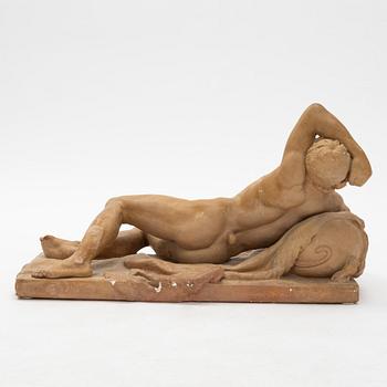 Johan Tobias Sergel, efter. Skulptur, patinerad gips.