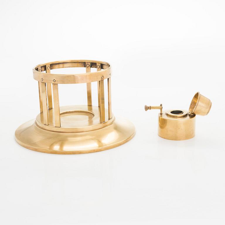 Glöggkanna med rechaud, WMF, Württembergische Metallwarenfabrik, tidigt 1900-tal.