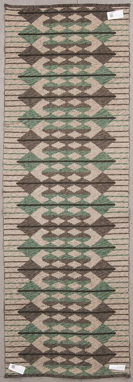 GALLERIMATTA, dubbelsidig, 1900-talets mitt. Ca 249 x 82 cm.