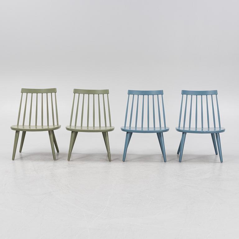 Yngve Ekström, stolar, 4 st, "Sibbo", 1950/60-tal.