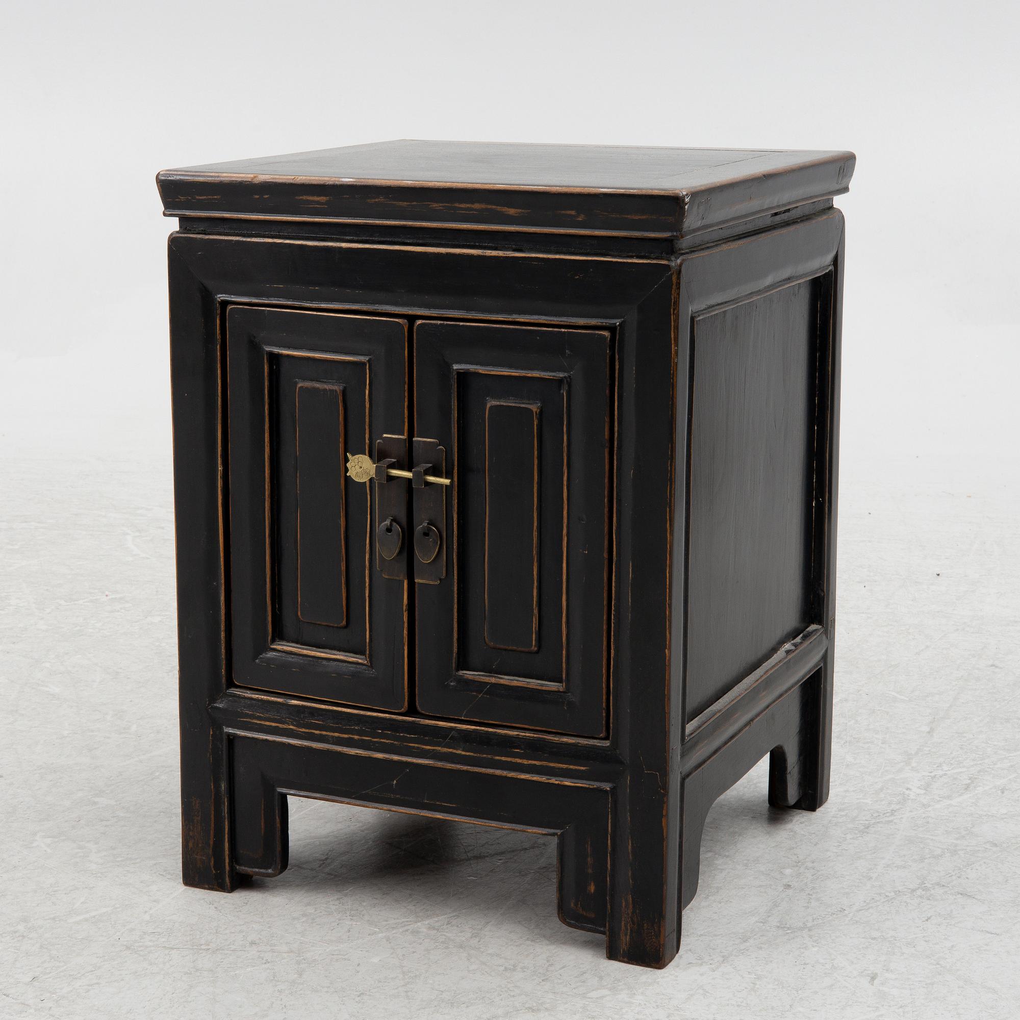 A hardwood side table/bedside table, China, 20th century.