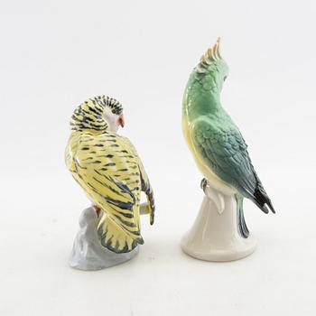 Figurines 6 pcs including Hutschenreuther Germany 20th century porcelain.