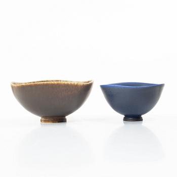Berndt Friberg, two bowls, Gustavsberg Studio, 1976-77.