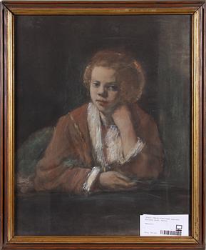 OKÄND KONSTNÄR, kopia efter Rembrant, pastell, 1900-tal.