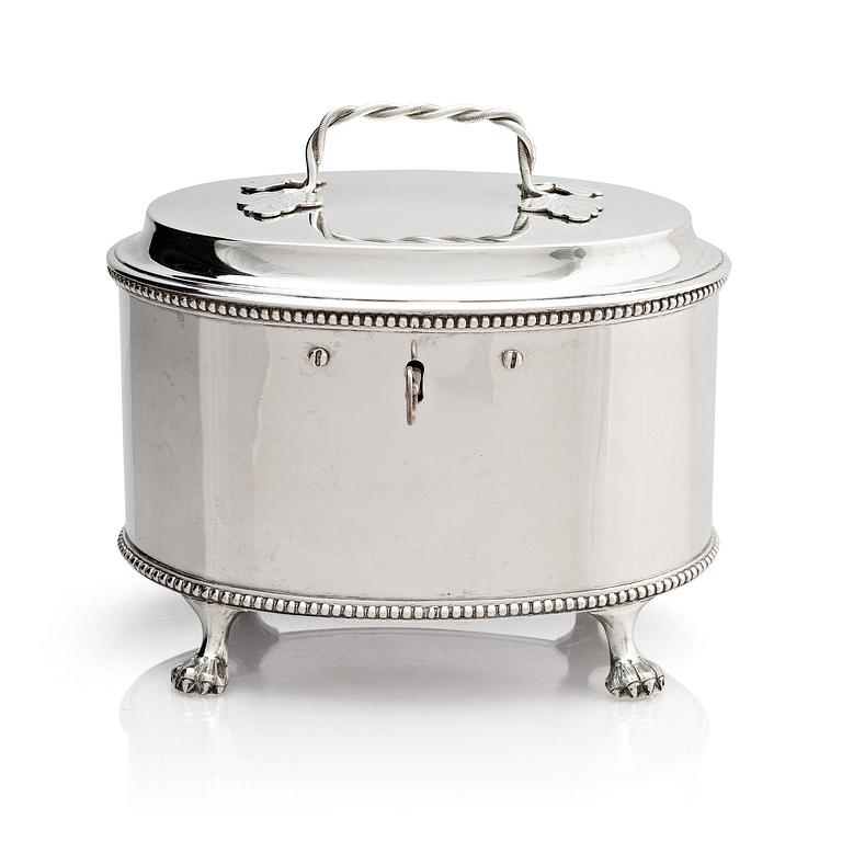Johan Malmstedt, sockerskrin, silver, (verksam 1783-1831) Göteborg. Gustaviansk.