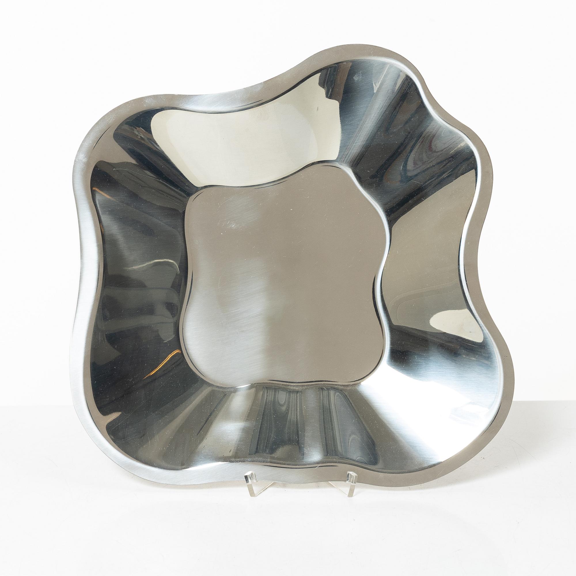 Alvar Aalto, vaser, 3 st och skål "Savoy", glas, samt fat och ljuslykta, Iittala.