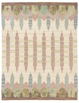 425. Judith Johansson, a carpet, 'Hallandsåsen', flat weave, c 281 x 218 cm, signed JJ.