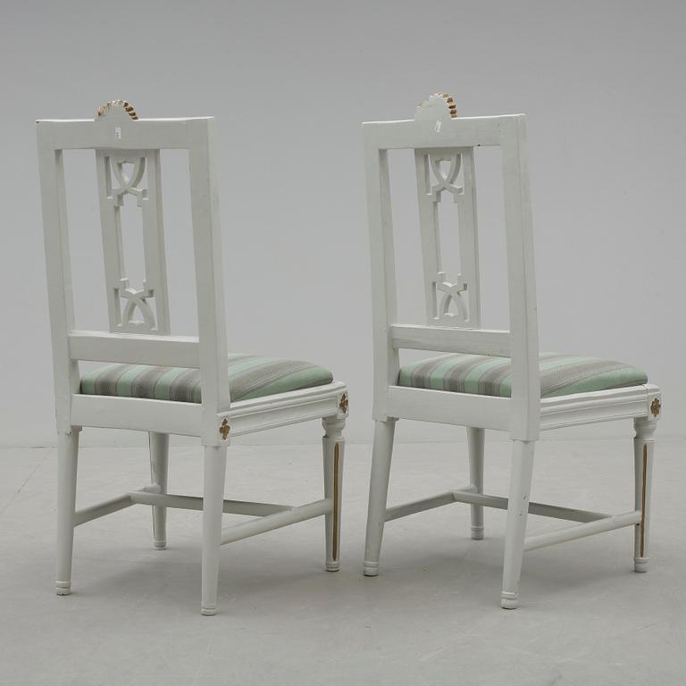 STOLAR, ett par, gustavianska, Lindome, 1700-talets slut.