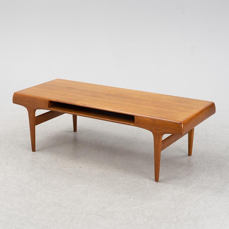 Johannes Andersen, a teak veneered coffee table, Trensum, 1960's.