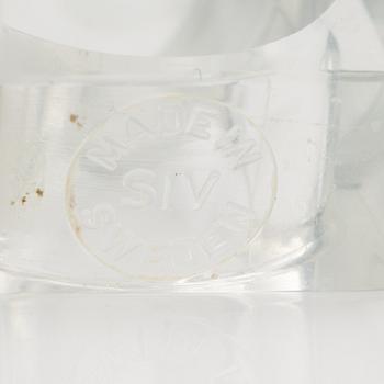 Siv Lagerström, three acrylic rings, 1970s.