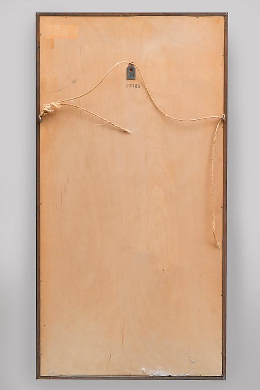 A 1940/50s  walnut mirror.