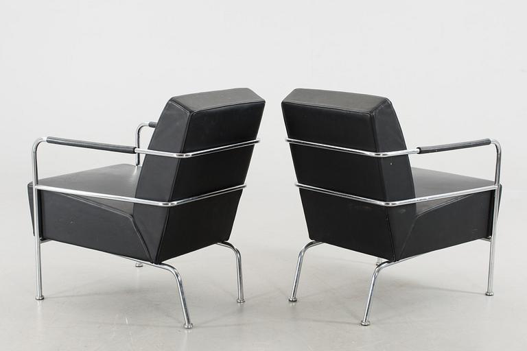 A PAIR OF GUNILLA ALLARD ARMCHAIRS, "Cinema", Lammhults Möbel AB, 1997.