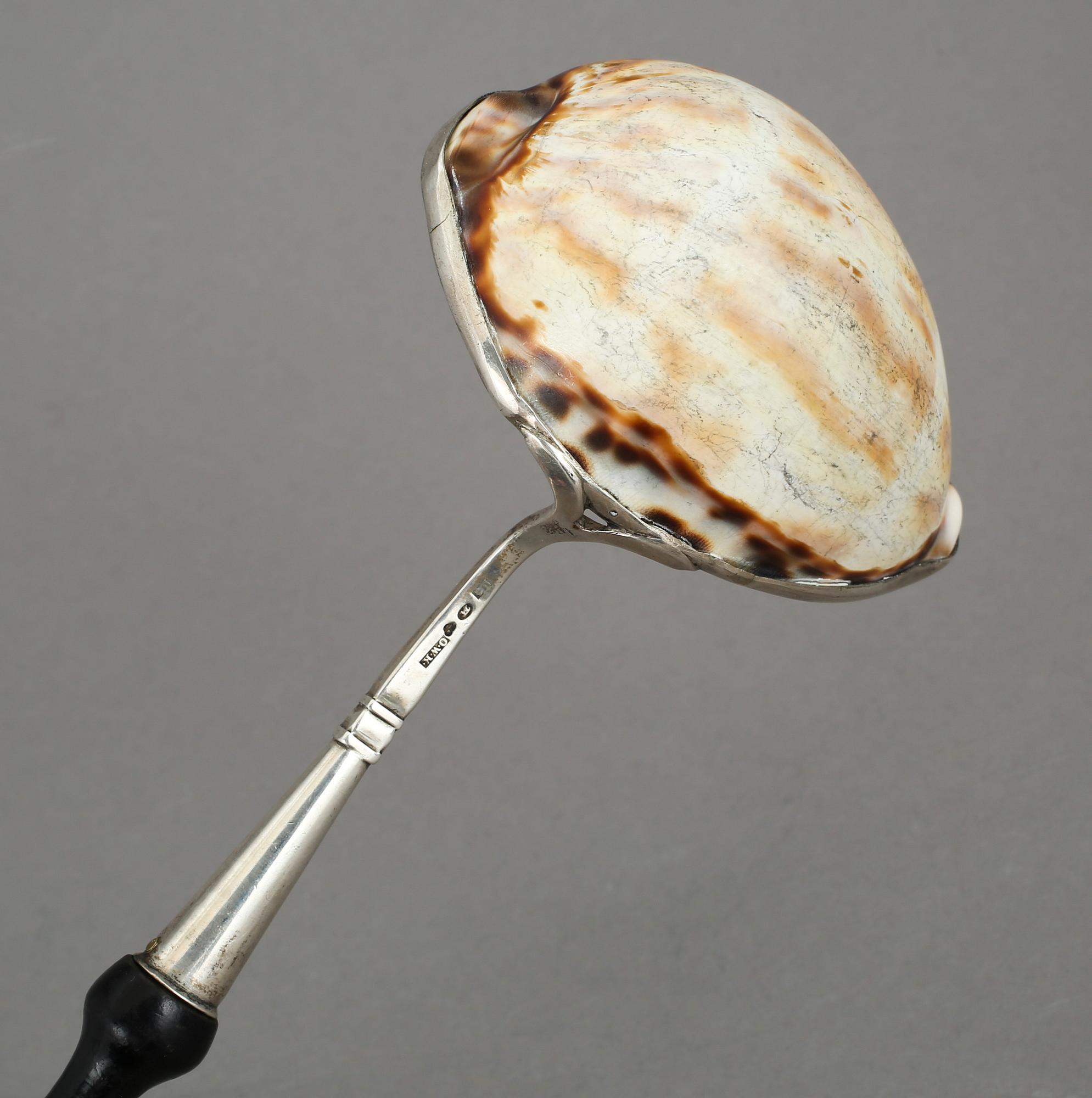 BÅLSLEV, silver samt snäcka, Otto Wilhelm Kjellberg, Västerås, 1850.