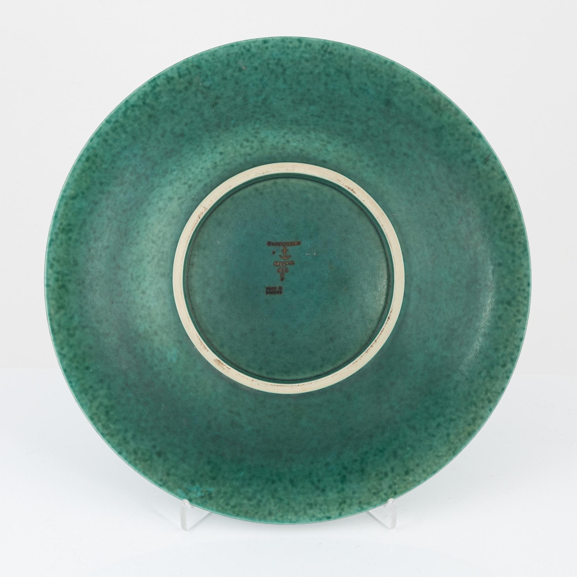 Wilhelm Kåge, fat, Argenta, Gustavsberg 1934.