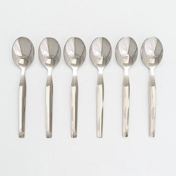 Tapio Wirkkala, a 20-pcs steel set of 'Caravelle' cutlery for Hopeakeskus Oy Finland.