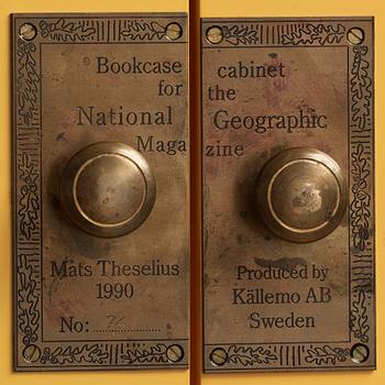 Mats Theselius, a double "National Geographic" bookcase, Källemo AB, Sweden, no 76 and 77.