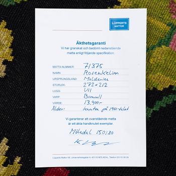 A  Kilim rug, Moldova, approx. 277 x 212 cm.