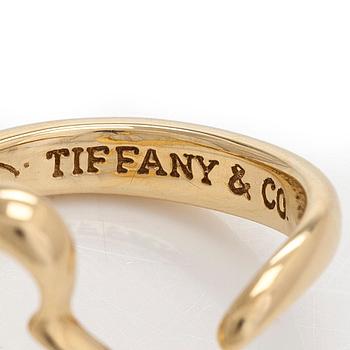 Tiffany & Co, Elsa Peretti, sormus, "Open Heart", 18K kultaa.