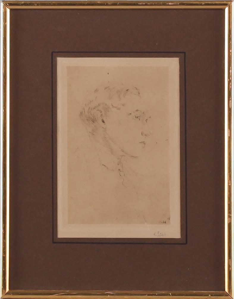 AXEL FRIDELL, etsning, signerad.