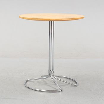 Bruno Mathsson, a steel and birch burl side table from Bruno Mathsson International.