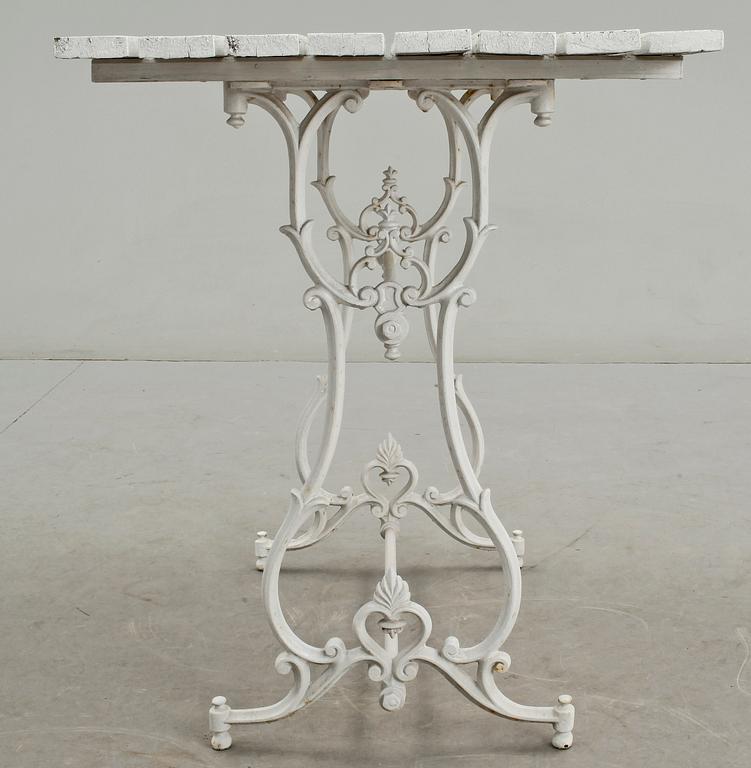 TRÄDGÅRDSBORD, 1800-talets slut.