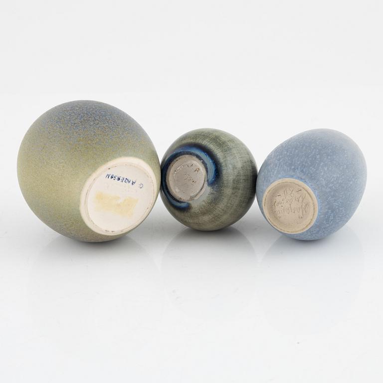 Miniatyrer, 34 st, bl.a. Johan Andersson, Höganäs.