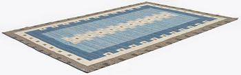 Aina Kånge, a carpet, flat weave, c. 301 x 198 cm, signed AK.