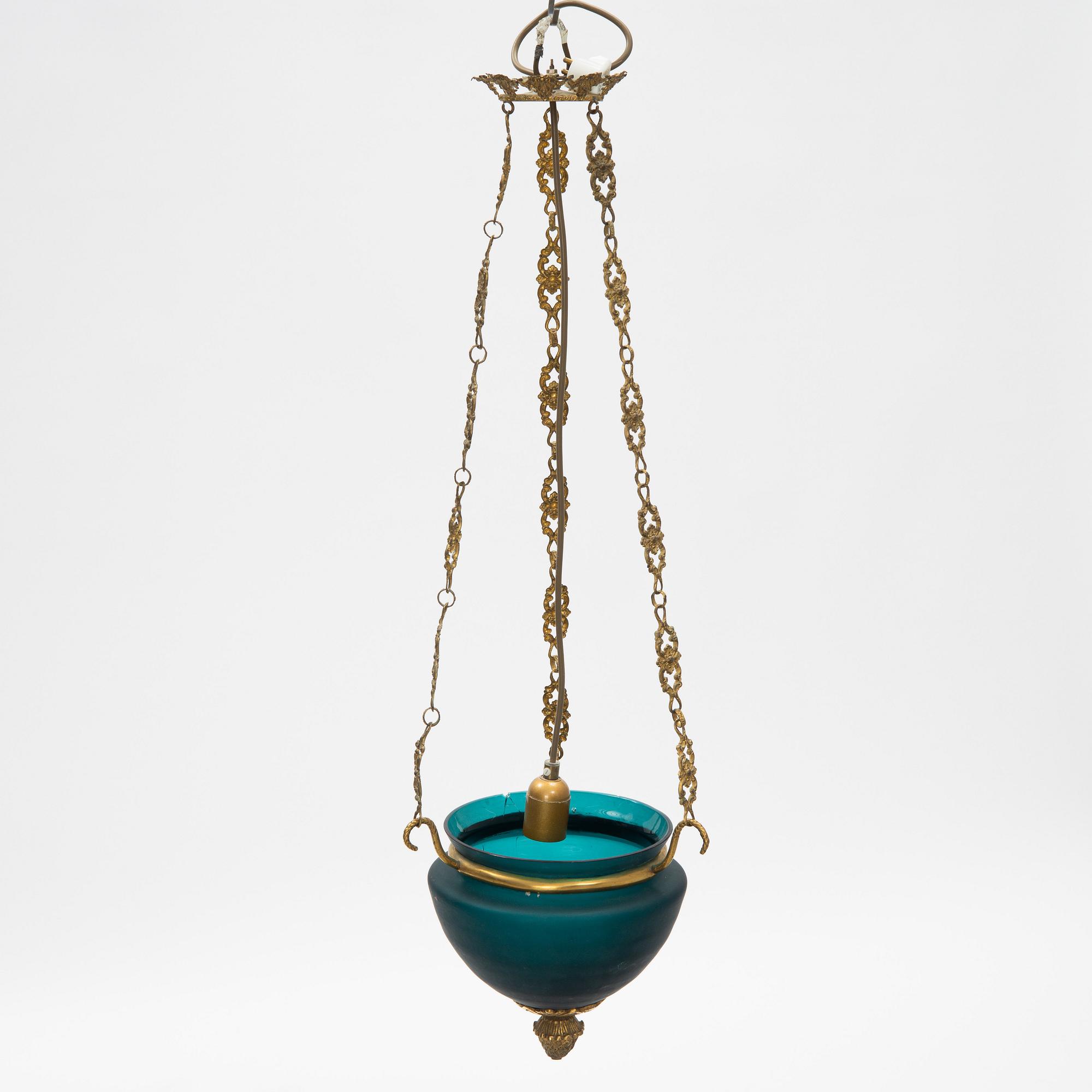 Ceiling lamp, second half of the 19th century.