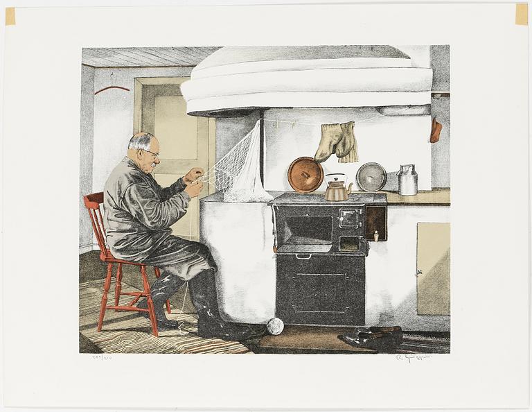 REINHOLD LJUNGGREN, 5 st, litografier, signerade samt numrerade.