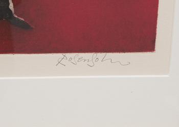 LENNART ROSENSOHN, färgetsning, signerad och numrerad 11/95.